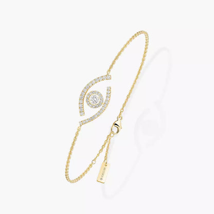 [ECHO]Lucky Eye Pave-Set Diamond Bracelet