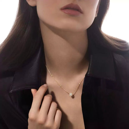 [ECHO]Diamond Necklace 0,20ct Brilliant Shape Joy