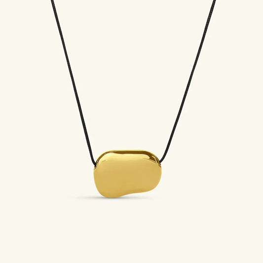[Echo Fine]Cord Pebble Pendant