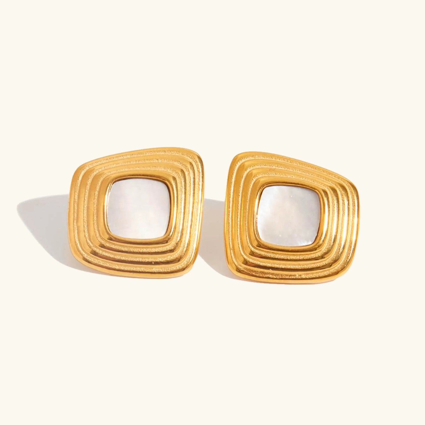 [Echo Fine]Sylvie Geometric Gold Earrings
