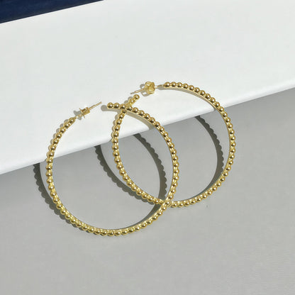 [ECHO] SMOOTH BEAD STUD EARRINGS