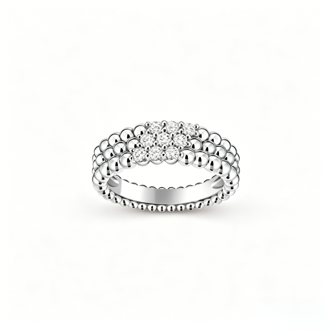 [ECHO] THREE-ROW DIAMOND RING