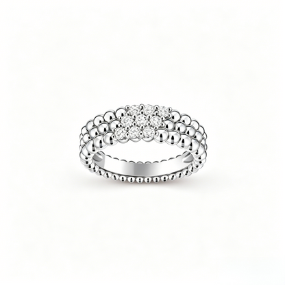 [ECHO] THREE-ROW DIAMOND RING