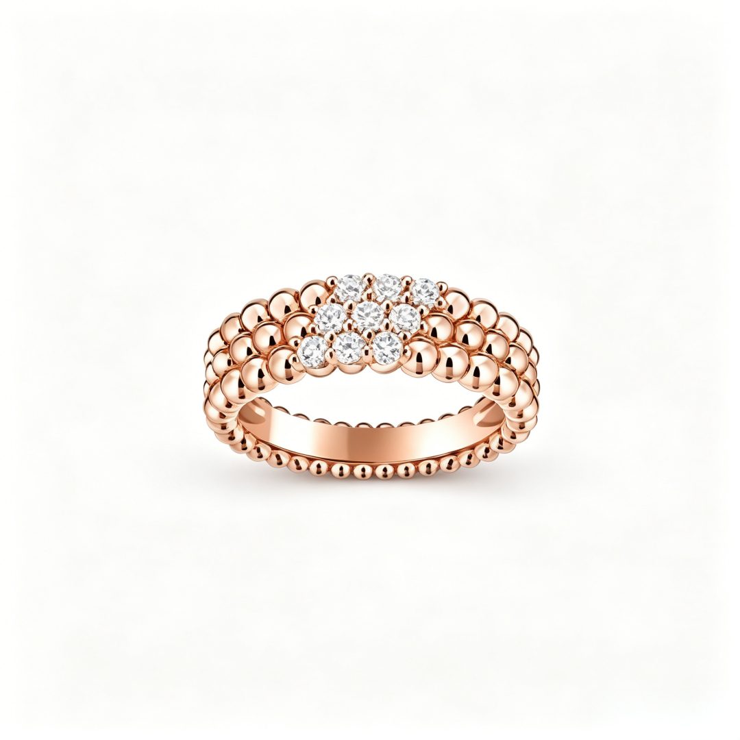 [ECHO] THREE-ROW DIAMOND RING