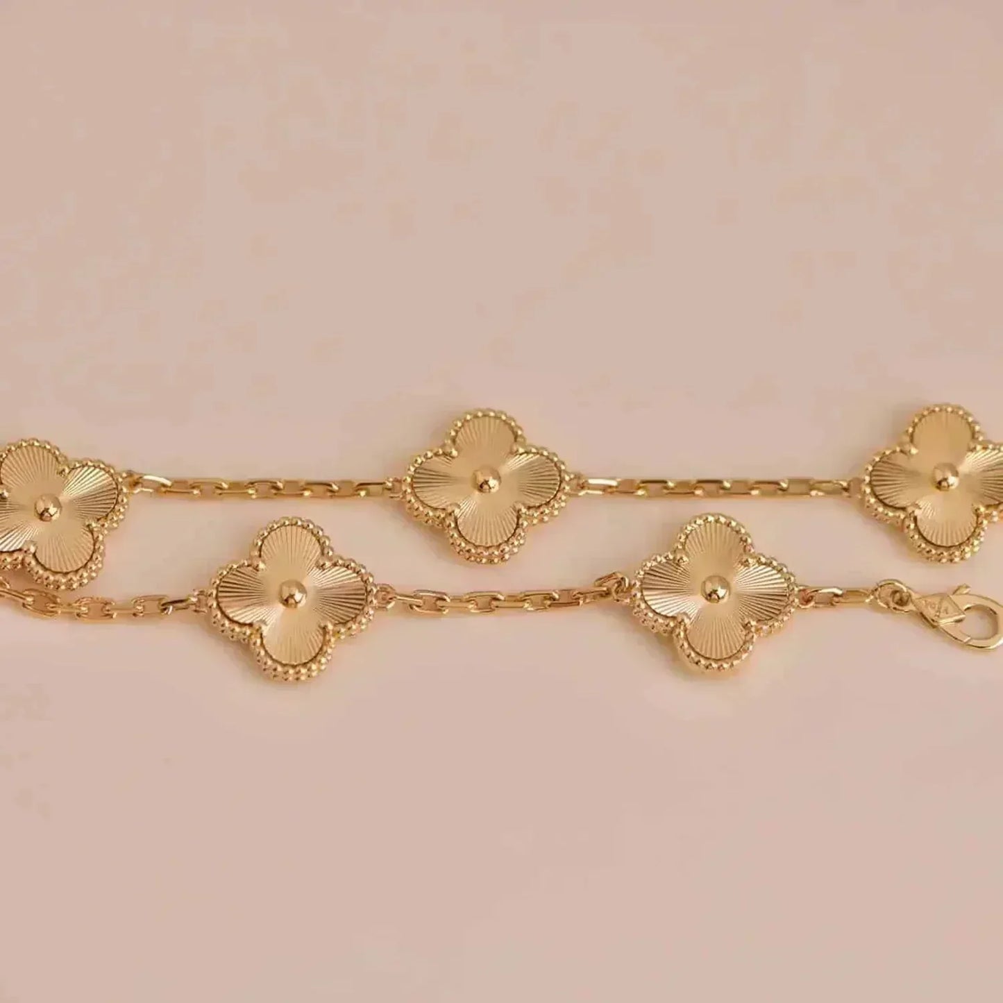 [ECHO ]CLOVER 5 FLOWERS LASER BRACELET