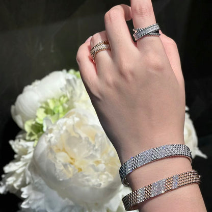 [ECHO]  FIVE-ROW DIAMOND BRACELET