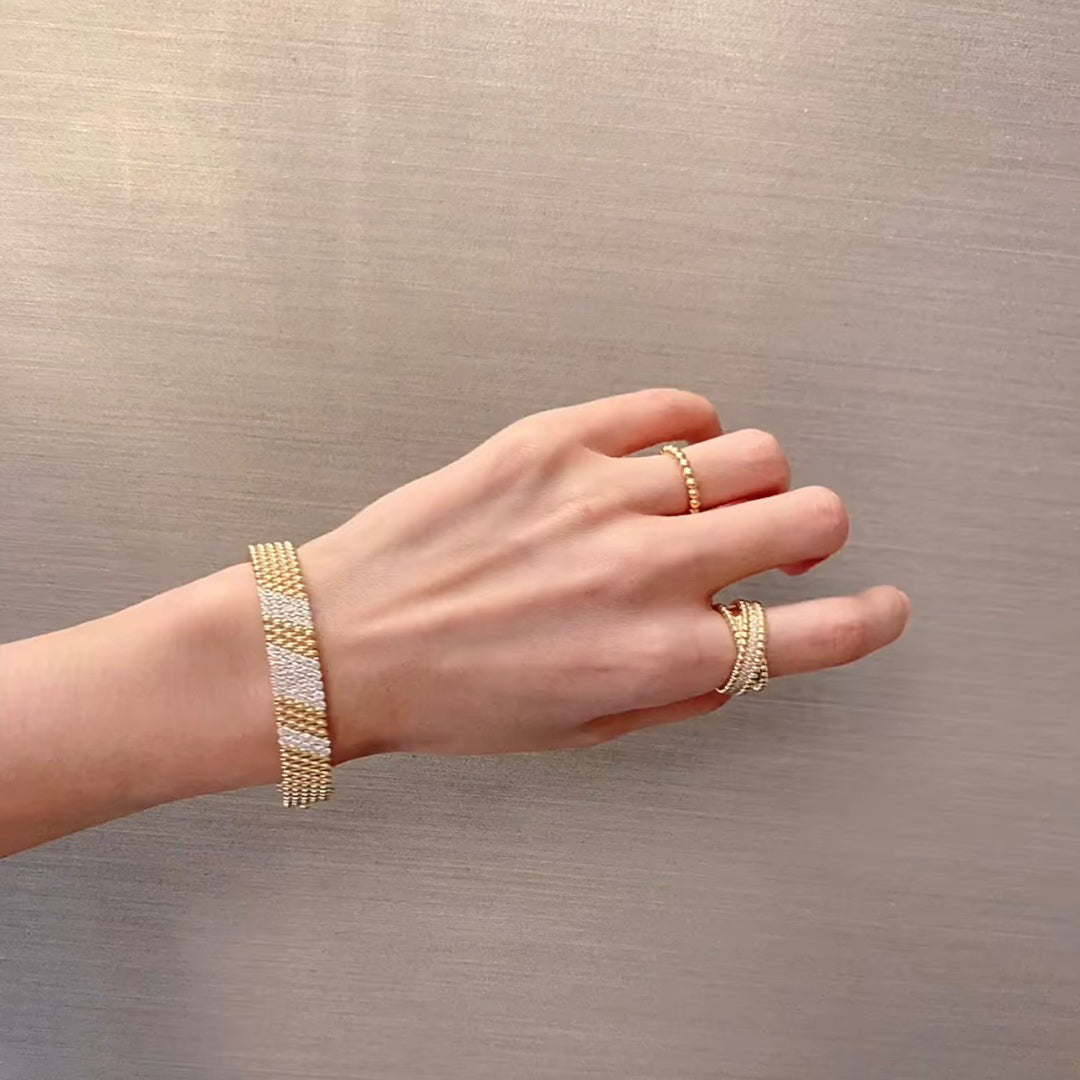 [ECHO]  FIVE-ROW DIAMOND BRACELET