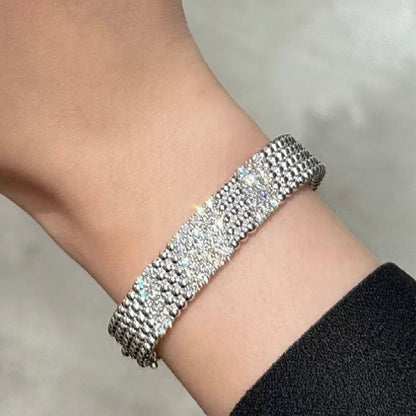 [ECHO]  FIVE-ROW DIAMOND BRACELET