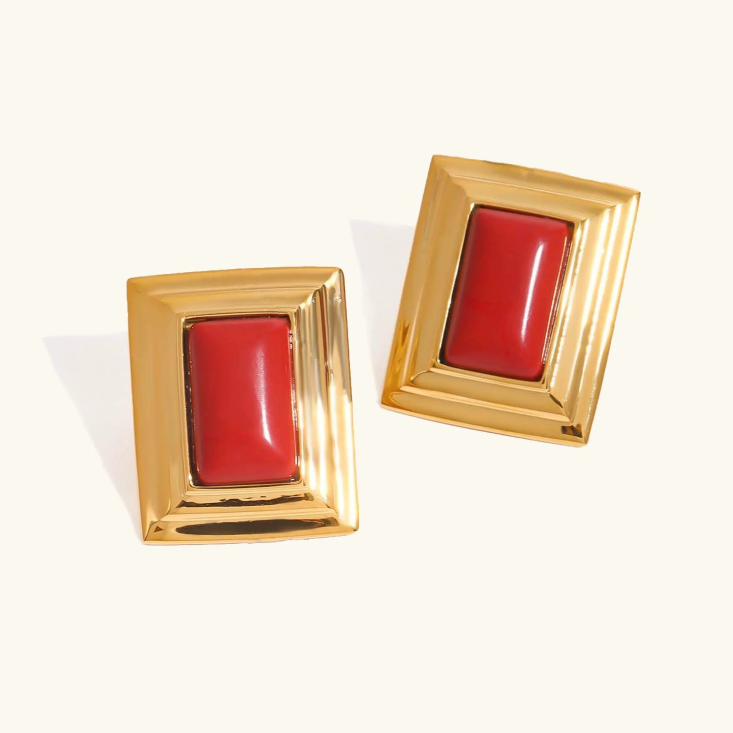 [Echo Fine]Sybil Gold Enamel Earrings