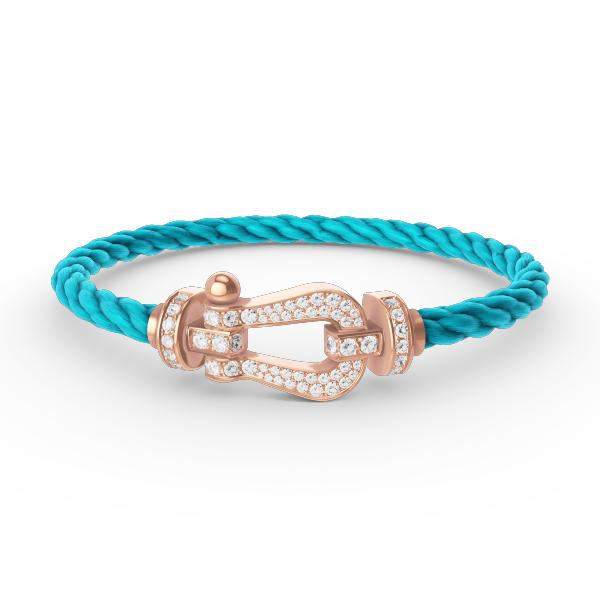 [ECHO ]FORCE LARGE HORSESHOE FULL DIAMOND BRACELET ROSE GOLD