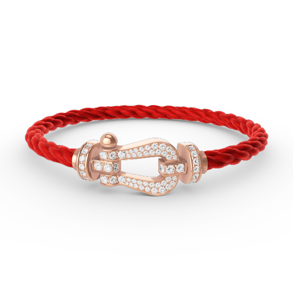 [ECHO ]FORCE LARGE HORSESHOE FULL DIAMOND BRACELET ROSE GOLD