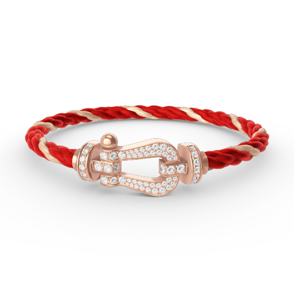 [ECHO ]FORCE LARGE HORSESHOE FULL DIAMOND BRACELET ROSE GOLD