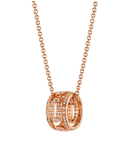 [ECHO ]PARENTESI NECKLACE PINK GOLD DIAMOND