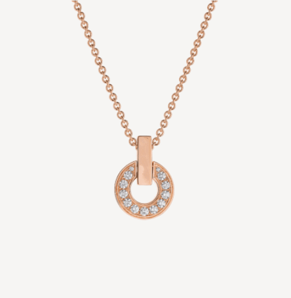 [ECHO ]GARI NECKLACE PINK GOLD DIAMOND