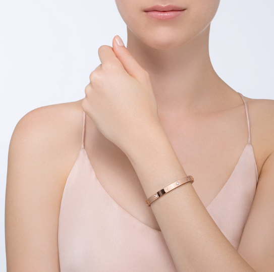 [ECHO ]LOVE BRACELET 6.1MM 4 DIAMONDS