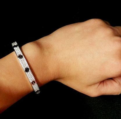 [ECHO ]LOVE BRACELET 6.1MM DIAMOND-PAVED CERAMIC