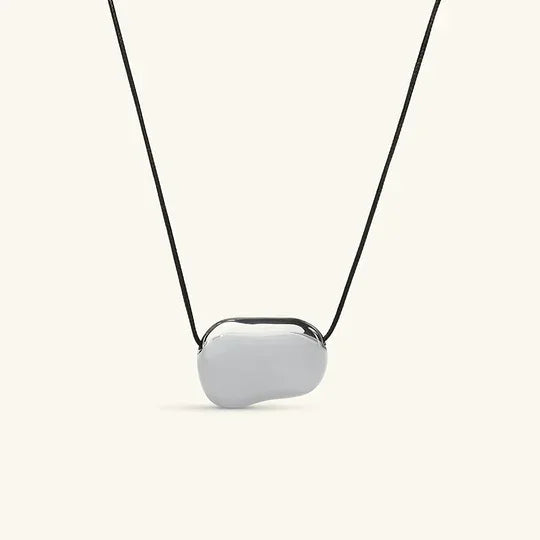[Echo Fine]Cord Pebble Pendant