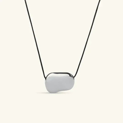[Echo Fine]Cord Pebble Pendant