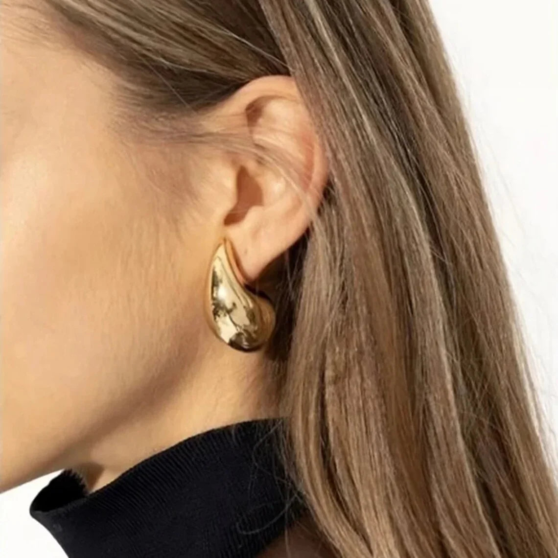[Echo Fine]Sandra Teardrop Gold Earrings