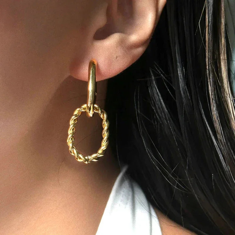 [Echo Fine]Skadi Gold Earrings