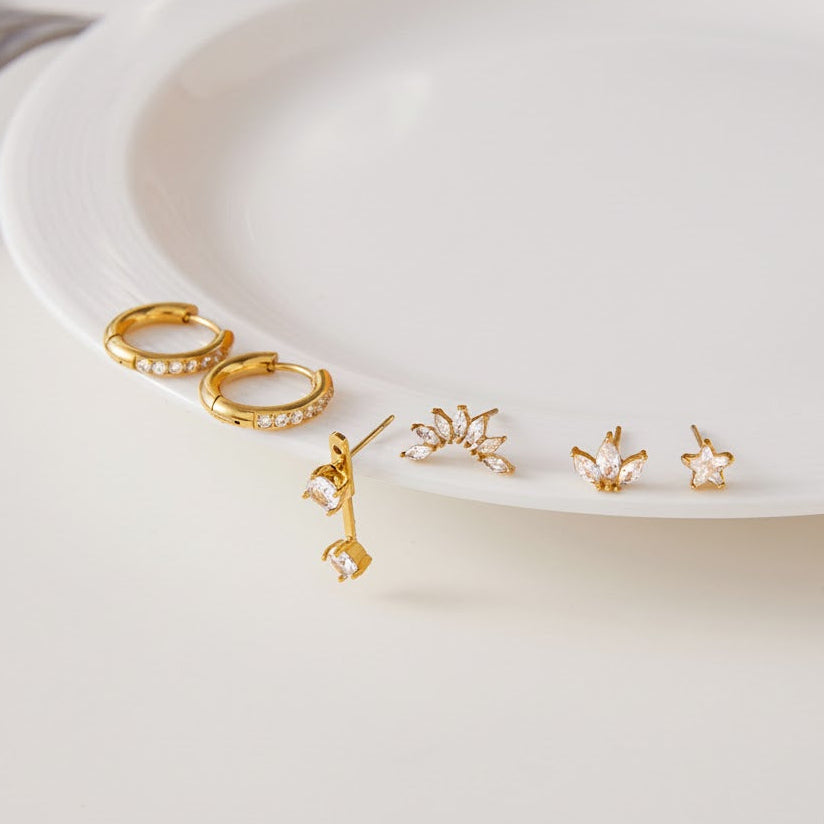 [Echo Fine]Essential Diamond Earrings Bundle
