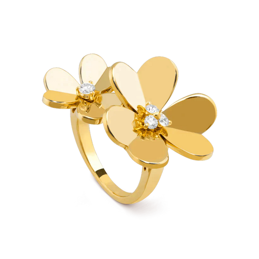 [ECHO ]CLOVER COMOS GOLD DIAMOND RING