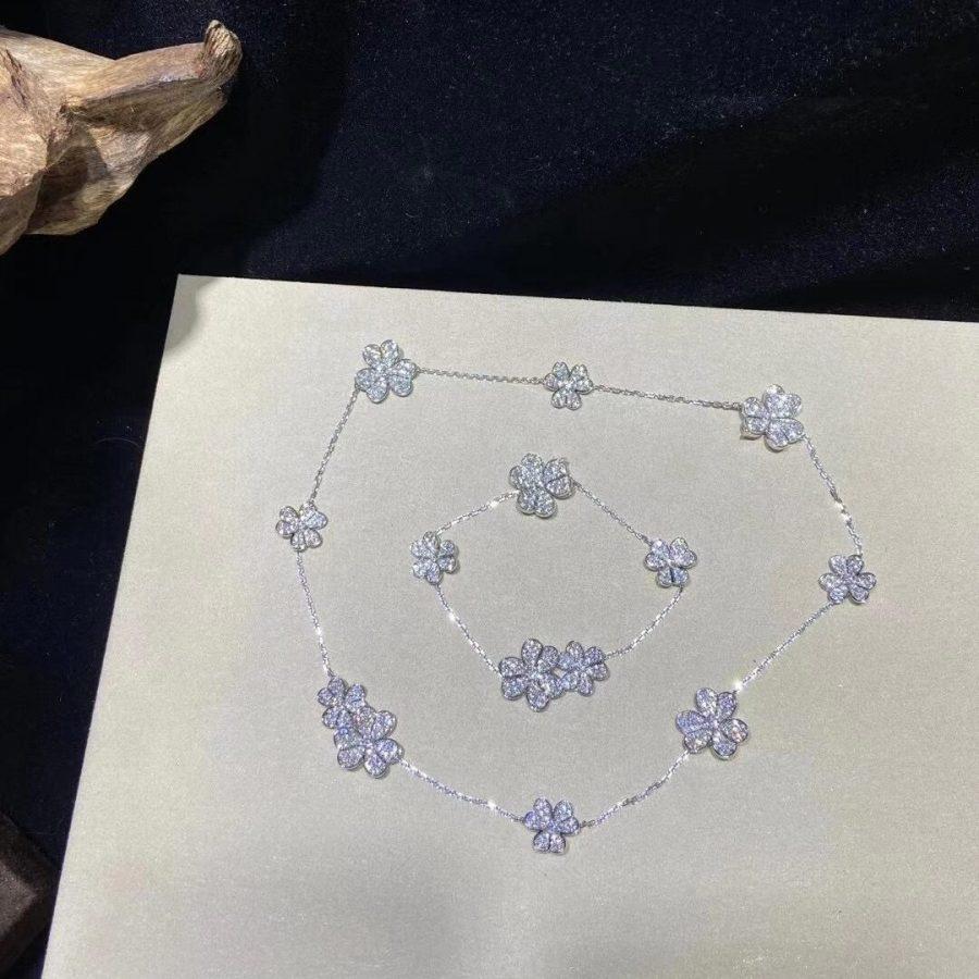 [ECHO ]FRIVOLE SILVER 5 FLOWERS BRACELET