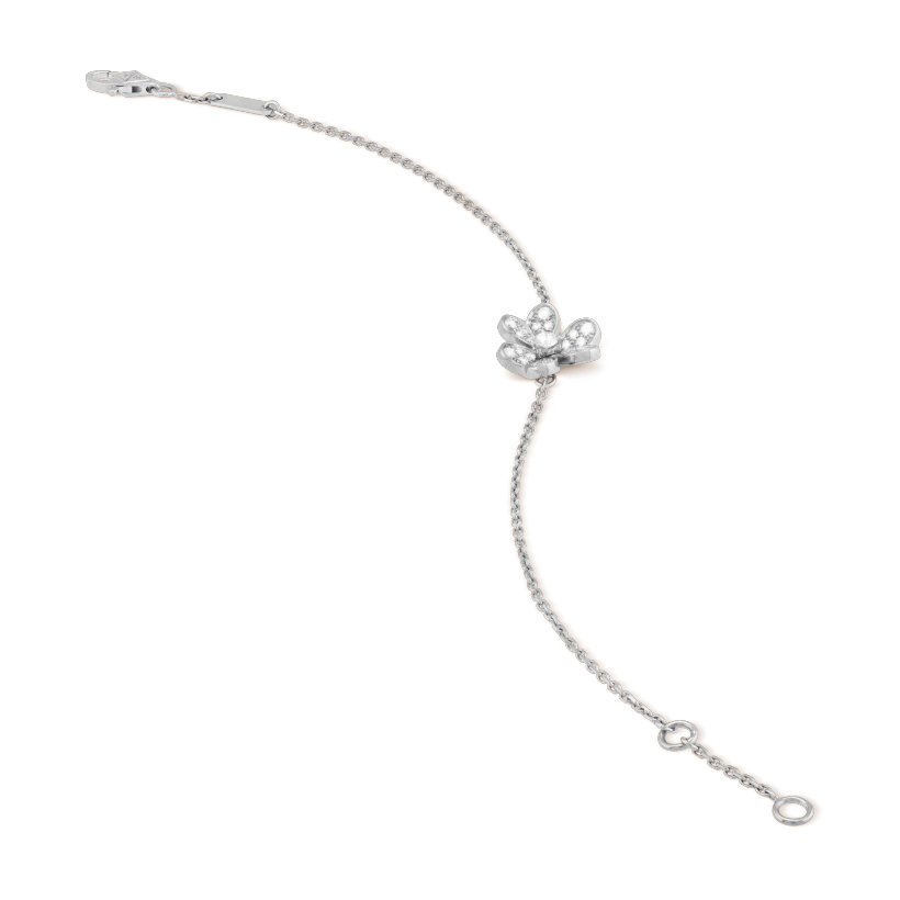 [ECHO ]FRIVOLE SILVER FLOWER DIAMOND BRACELET