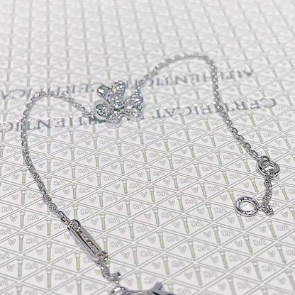 [ECHO ]FRIVOLE SILVER FLOWER DIAMOND BRACELET