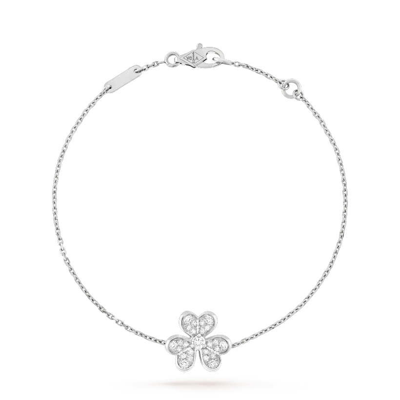 [ECHO ]FRIVOLE SILVER FLOWER DIAMOND BRACELET