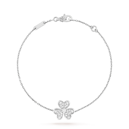 [ECHO ]FRIVOLE SILVER FLOWER DIAMOND BRACELET