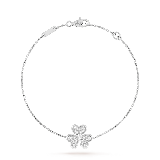 [ECHO ]FRIVOLE SILVER FLOWER DIAMOND BRACELET