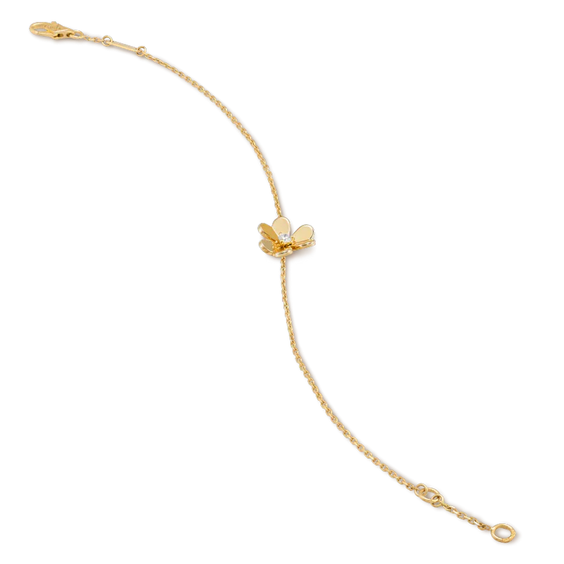 [ECHO ]FRIVOLE GOLD FLOWER PINK MALACHITE BRACELET