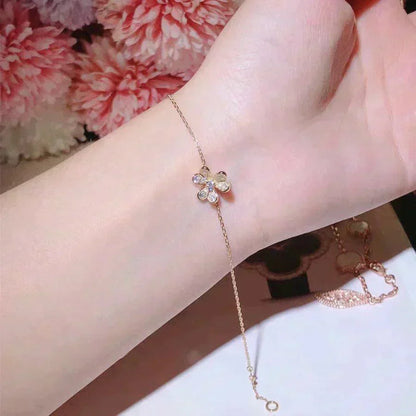 [ECHO ]FRIVOLE GOLD FLOWER DIAMOND BRACELET