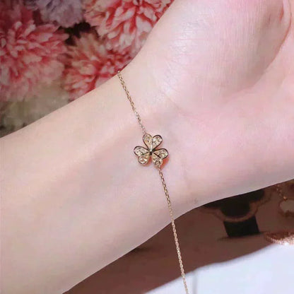[ECHO ]FRIVOLE GOLD FLOWER DIAMOND BRACELET