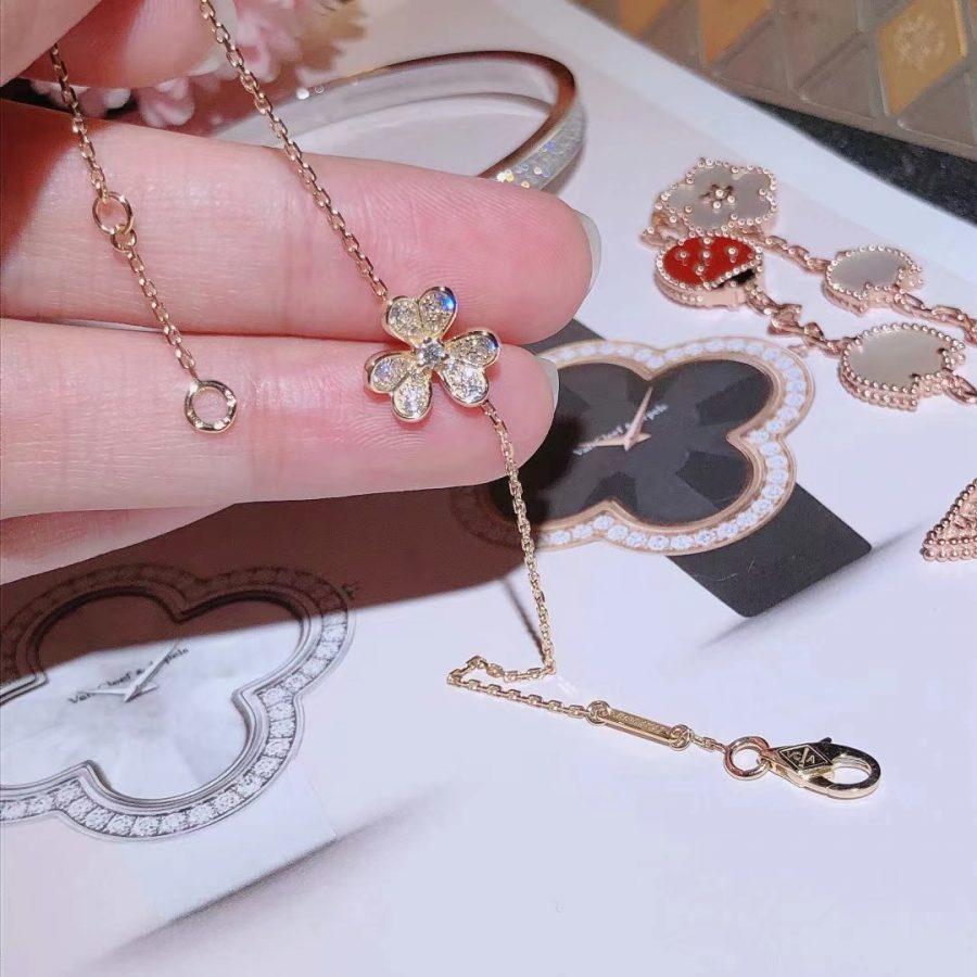 [ECHO ]FRIVOLE GOLD FLOWER DIAMOND BRACELET