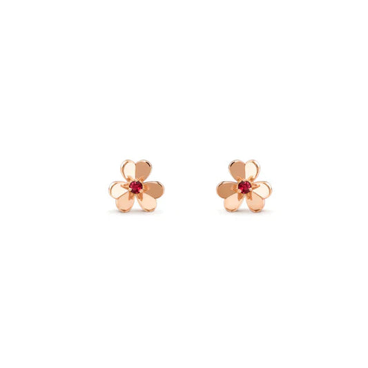 [ECHO ]FRIVOLE  FLOWER PINK EARRINGS