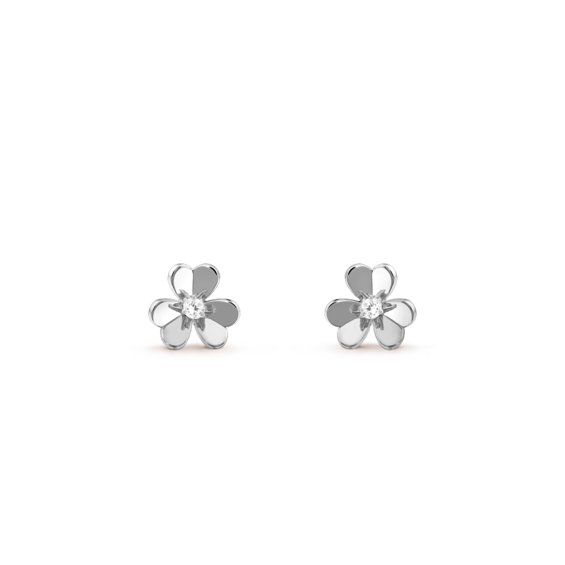 [ECHO ]FRIVOLE MINI SILVER FLOWER EARRINGS