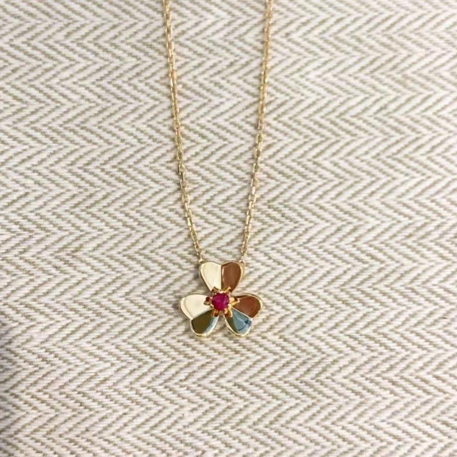 [ECHO ]FRIVOLE GOLD FLOWER NECKLACE