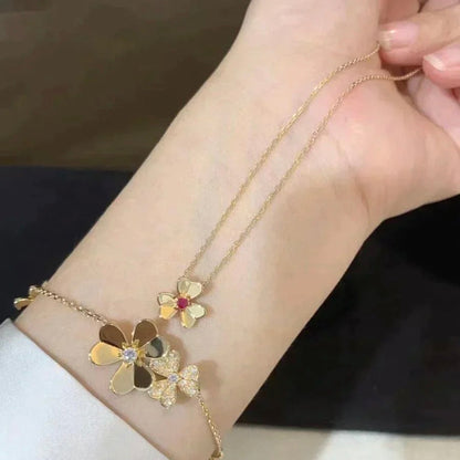 [ECHO ]FRIVOLE GOLD FLOWER NECKLACE