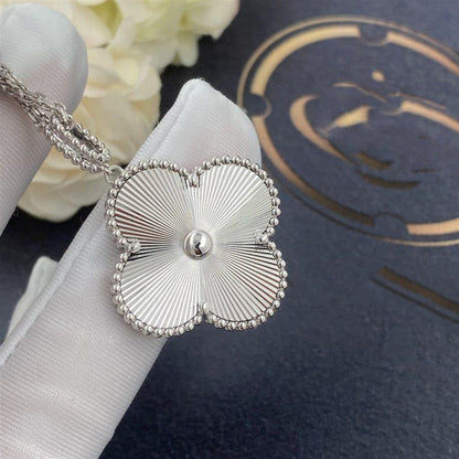 [ECHO ]CLOVER 25MM SILVER BIG CLOVER NECKLACE