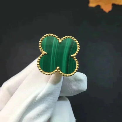 [ECHO ]CLOVER MALACHITE RING