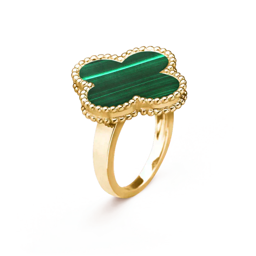 [ECHO ]CLOVER MALACHITE RING