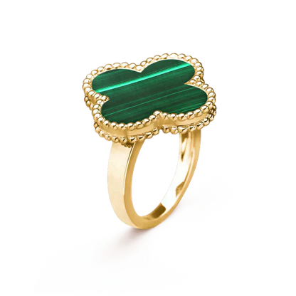 [ECHO ]CLOVER MALACHITE RING