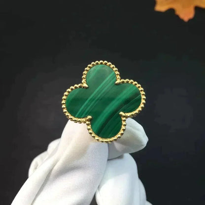 [ECHO ]CLOVER MALACHITE RING