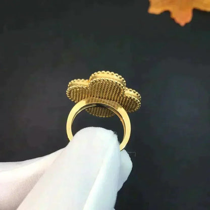[ECHO ]CLOVER MALACHITE RING