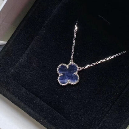 [ECHO ]CLOVER 15MM PIETERSITE NECKLACE SILVER