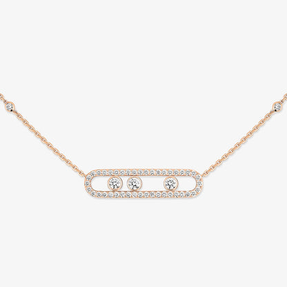 [ECHO] Move Pave_ Rose Gold Diamond Necklace