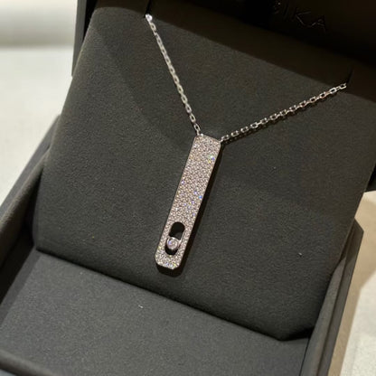 [ECHO]MY FIRST DIAMOND PAVED NECKLACE
