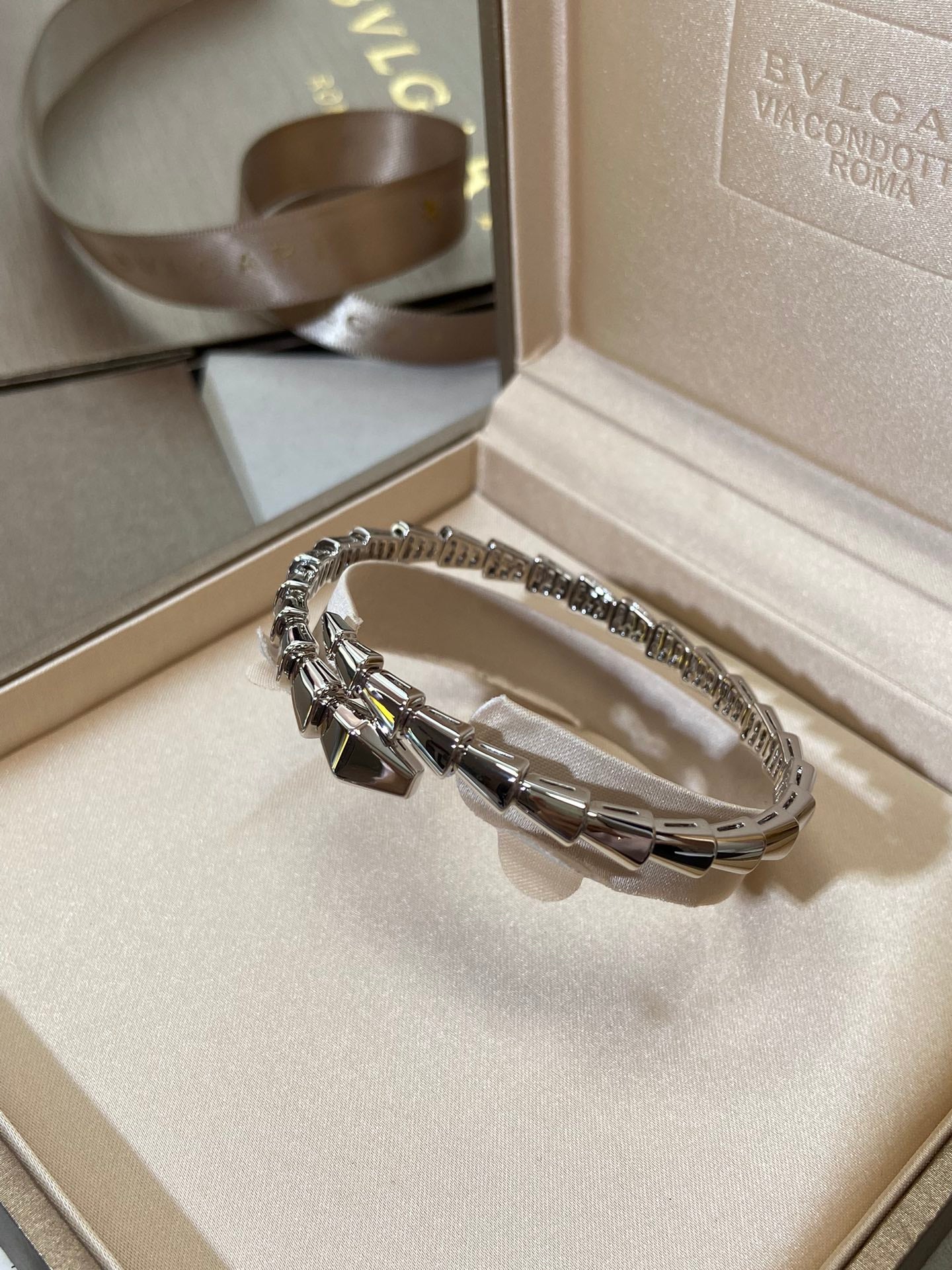 [ECHO ]SERPENTI VIPER SILVER BRACELET